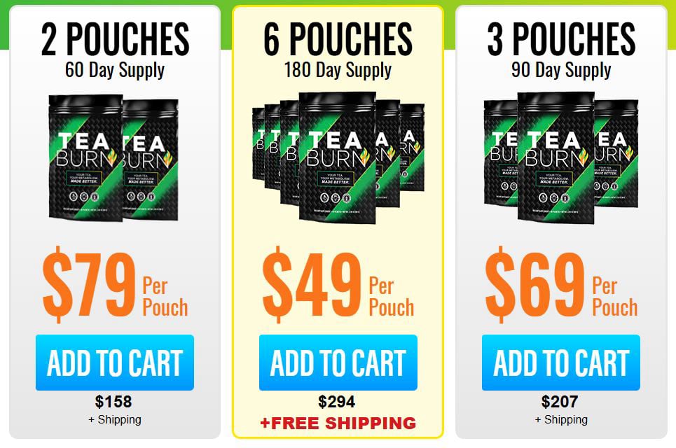 Tea Burn Buy Pricing